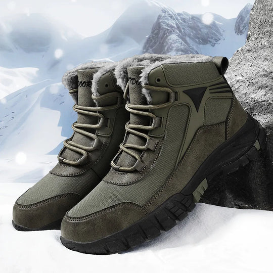 Adel | Weit geschnittene Winterstiefel aus Leder